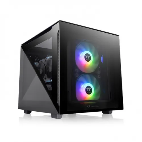 Thermaltake Divider 200 TG - MicroTower case, window, Black