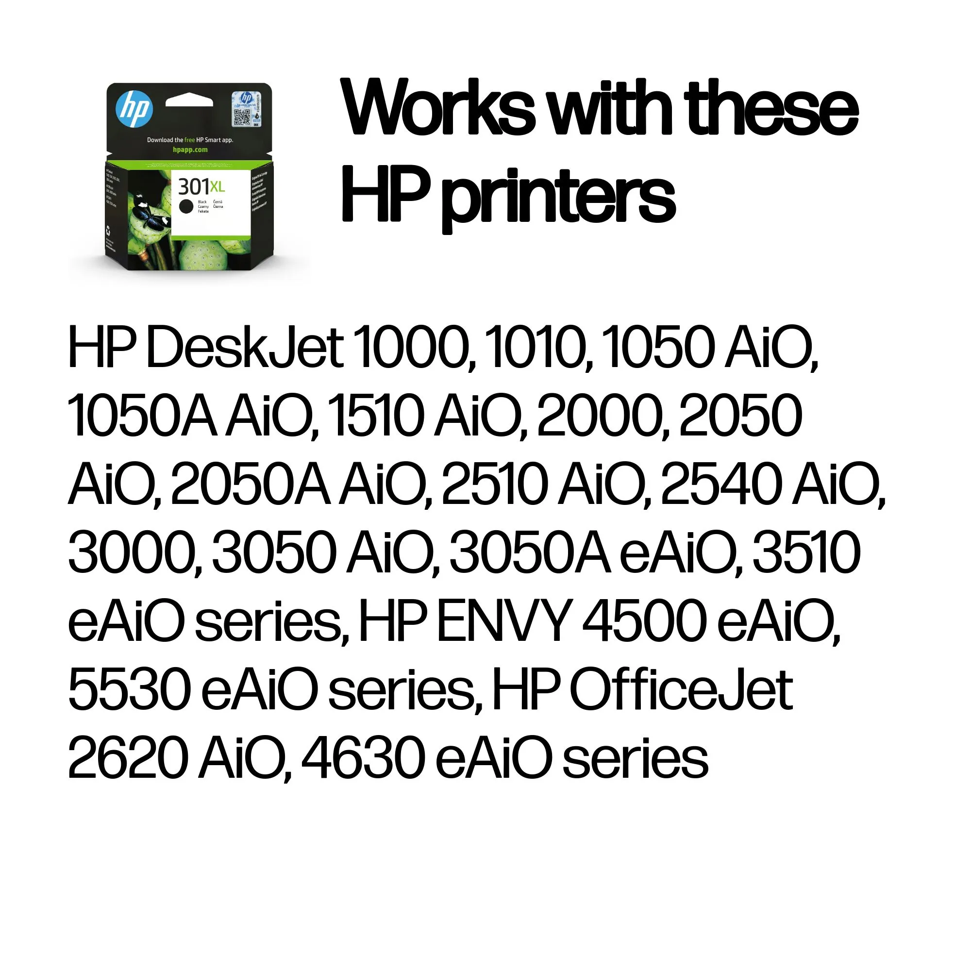 HP 301XL Black Ink Cartridge