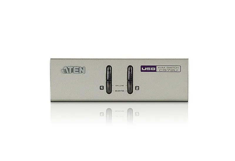 ATEN KVM-switch, 1 konsol styr 2 datorer, VGA/USB