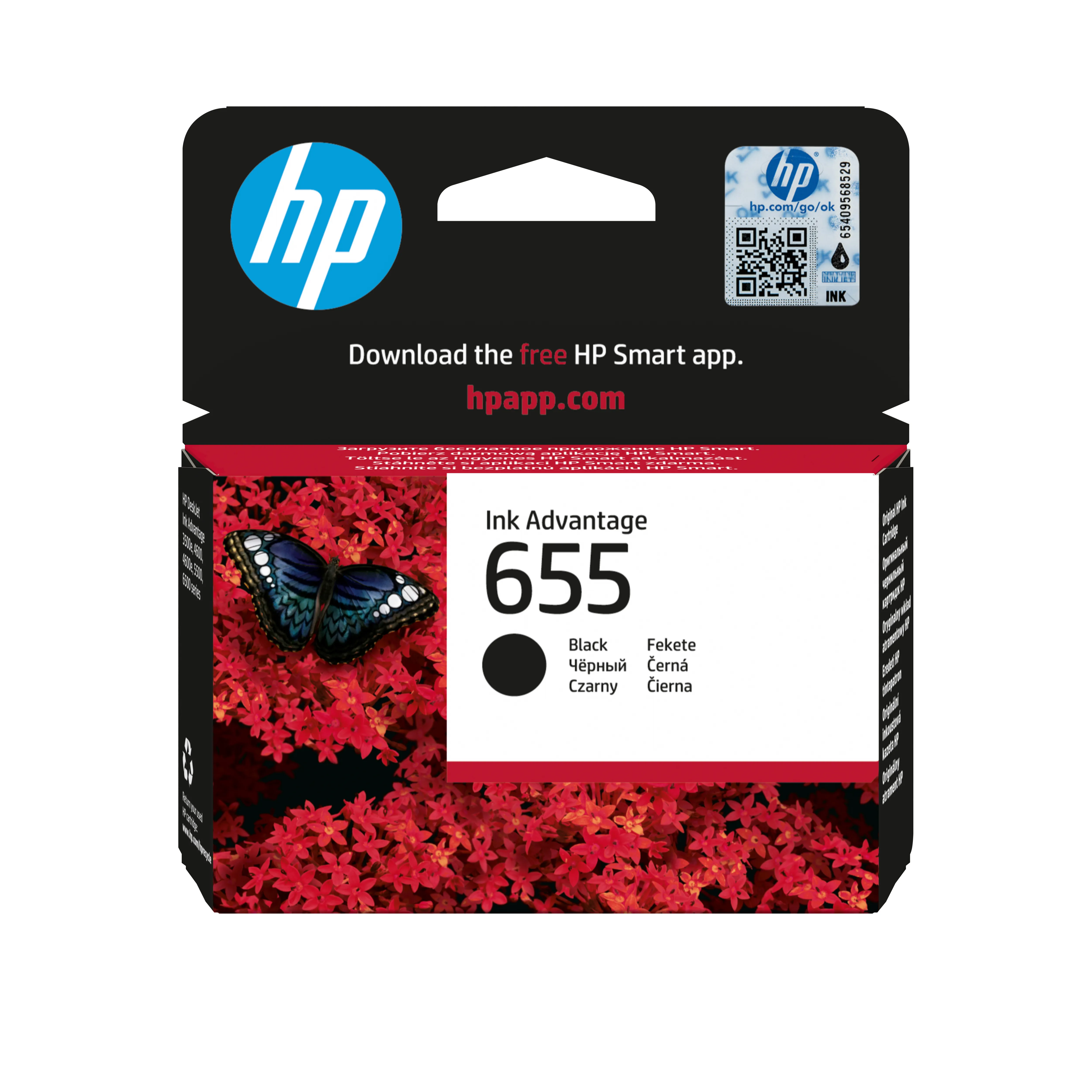 HP 655 BLK Original Ink Crt
