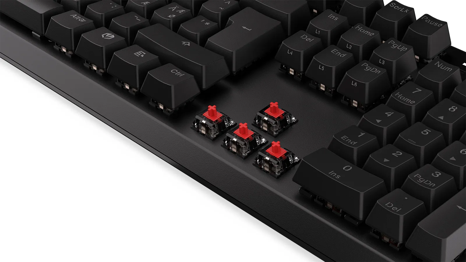 Endorfy Thock Kailh Red - gaming keyboard, black
