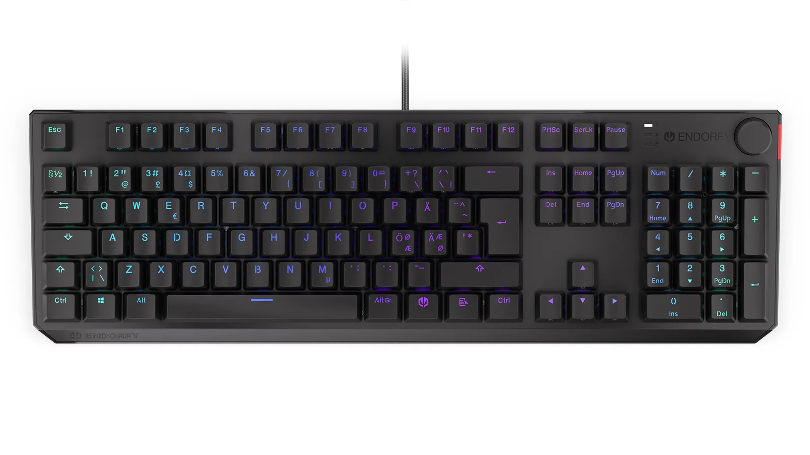 Endorfy Thock Kailh Red - gaming keyboard, black