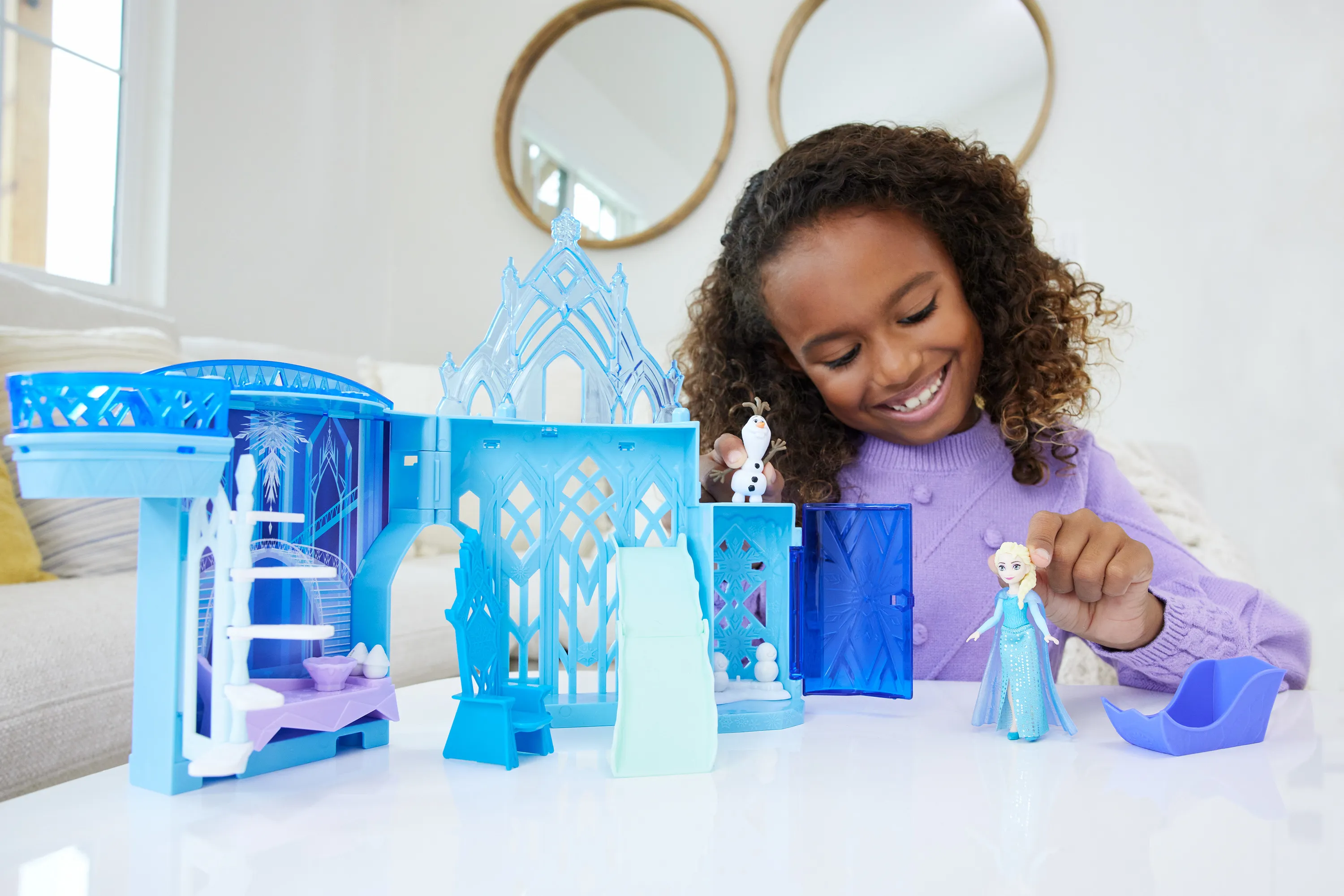 Mattel Disney Frozen Mortise and Stack Locks: Elsas Ice Palace Play Building