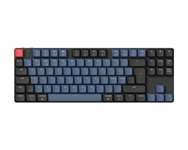 Keychron K1 Pro, QMK/VIA, RGB, Aluminium, Hot Swap 80%, Gateron Low Profile Red - trådlös speltangentbord