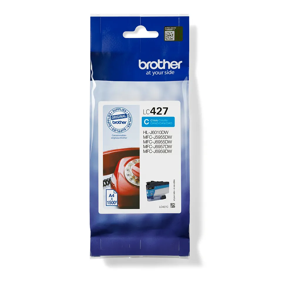 Brother  LC427C - bl&auml;ckpatron, Cyan