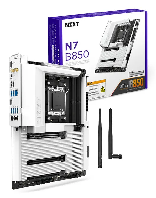 NZXT N7 B850 ATX - motherboard, White