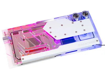 Phanteks Glacier EZ-Fit RTX 4090 GPU - Full Water Block Asus ,DRGB,White