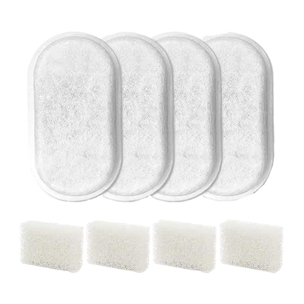 ROJECO Replacement Filters for 2-Liter Pet Water Fountain, 4 Pieces