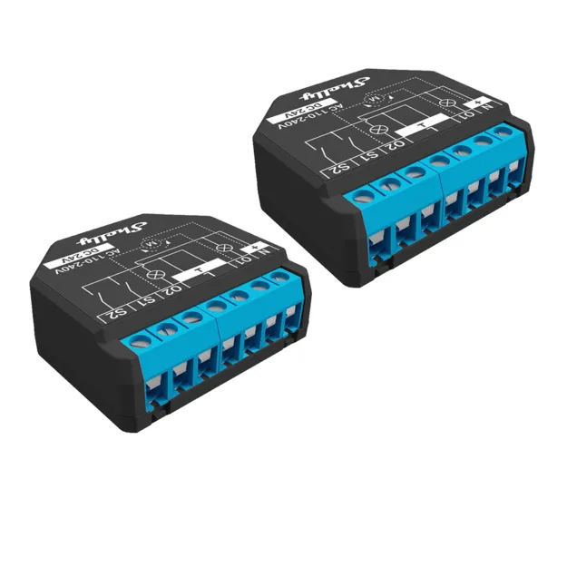 Shelly Plus 2PM - smart relay switch, 2-pack
