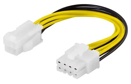 Adapterikaapeli 4-pin ATX12V - 8-pin EPS12V, 10cm