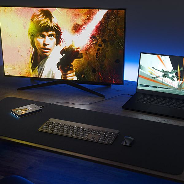 Seagate Luke Skywalker&trade; Special Edition FireCuda  2 TB - extern h&aring;rddisk, Svart