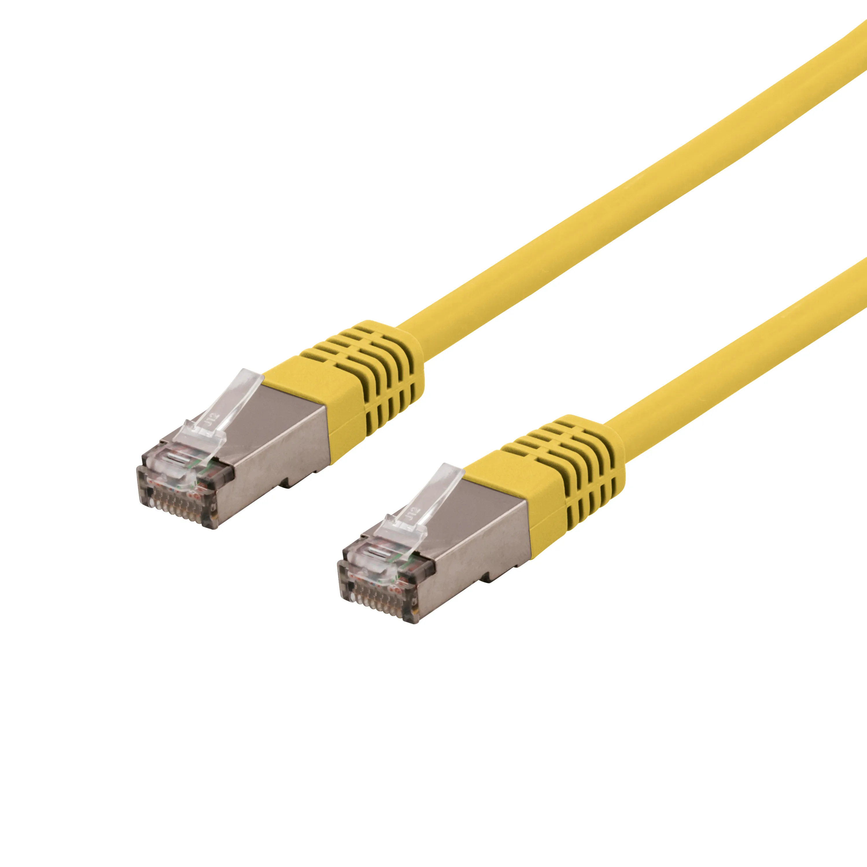 Deltaco Cat6 S/FTP RJ45 1m n&auml;tverkskabel, gul