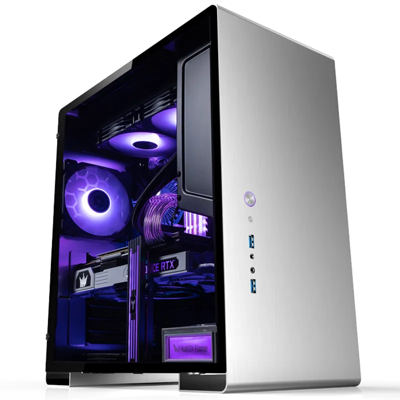 Jonsbo U5, Tempered Glass - midi case, silver