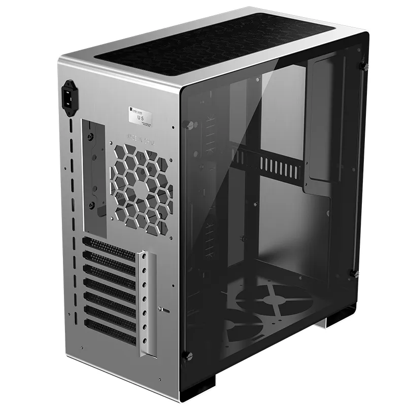 Jonsbo U5, Tempered Glass - midi case, silver