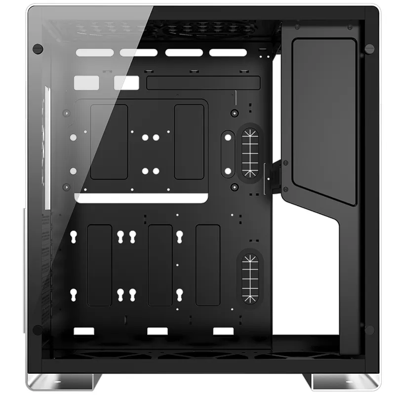 Jonsbo U5, Tempered Glass - midi case, silver