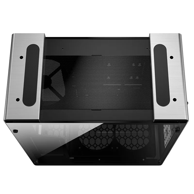 Jonsbo U5, Tempered Glass - midi case, silver