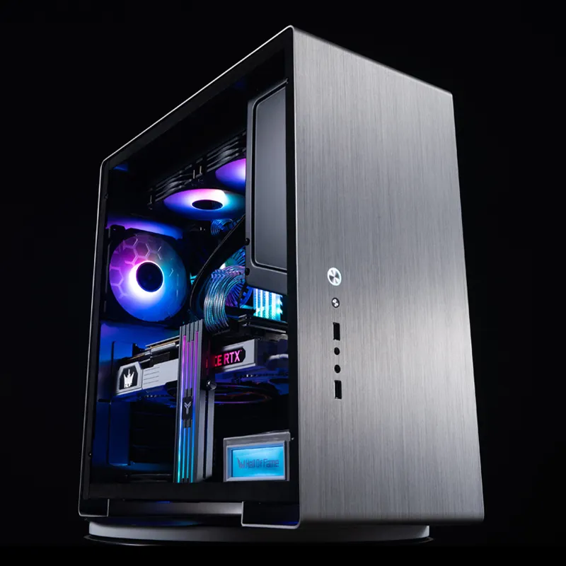 Jonsbo U5, Tempered Glass - midi case, silver
