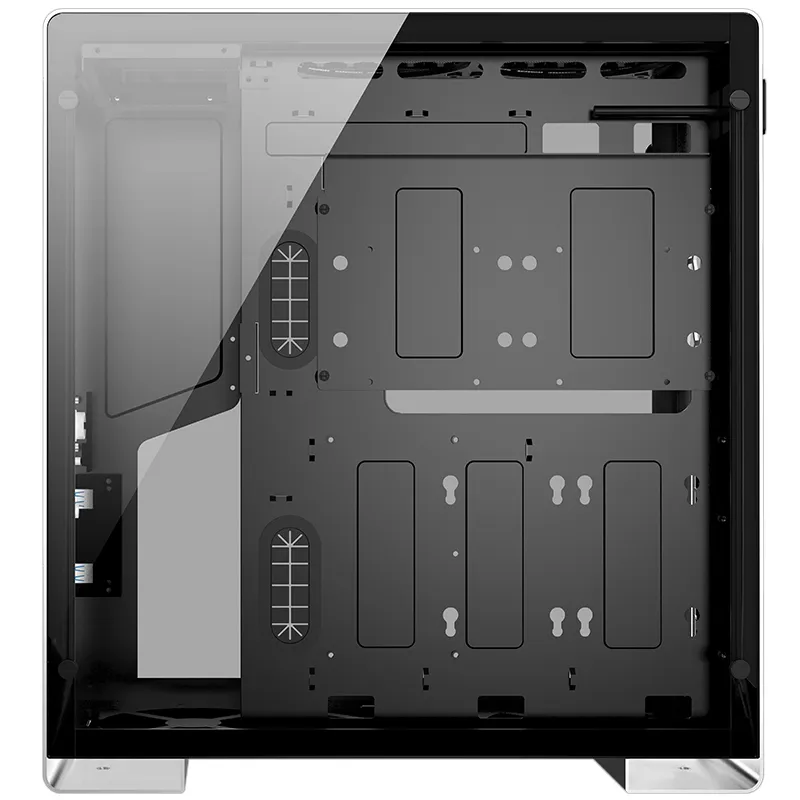 Jonsbo U5, Tempered Glass - midi case, silver