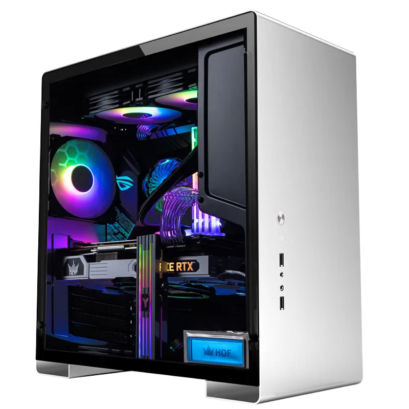 Jonsbo U5, Tempered Glass - midi case, silver