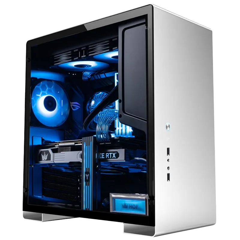 Jonsbo U5, Tempered Glass - midi case, silver