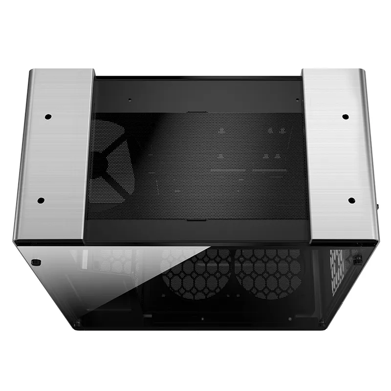 Jonsbo U5, Tempered Glass - midi case, silver