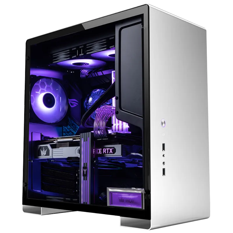 Jonsbo U5, Tempered Glass - midi case, silver