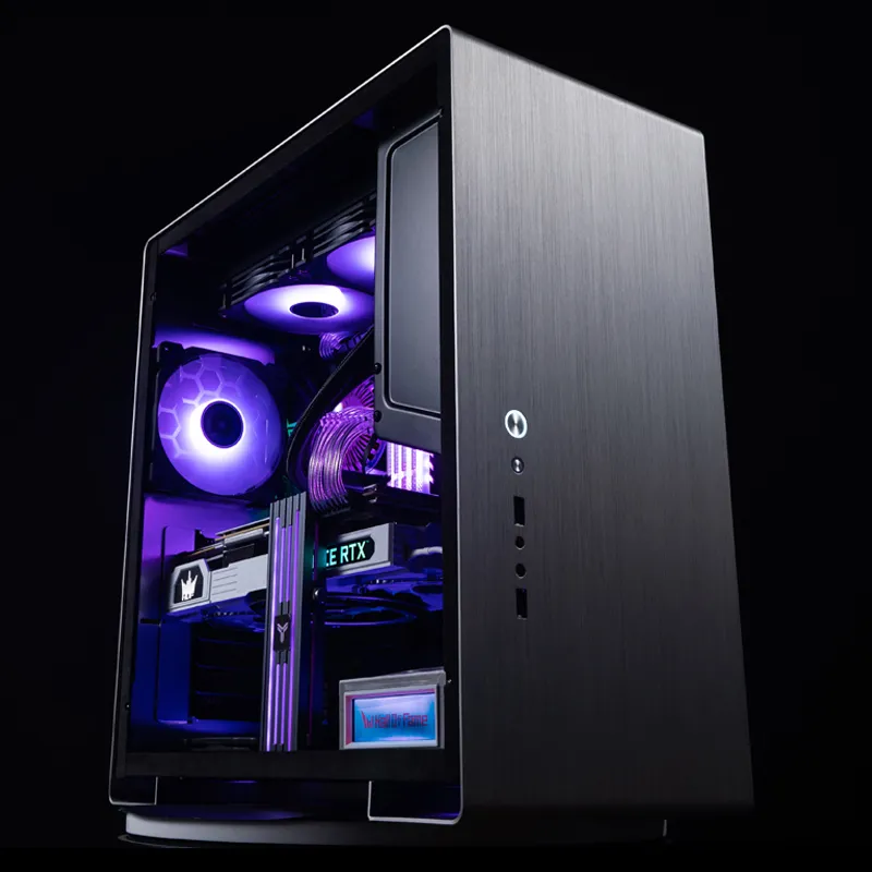 Jonsbo U5, Tempered Glass - midi case, silver