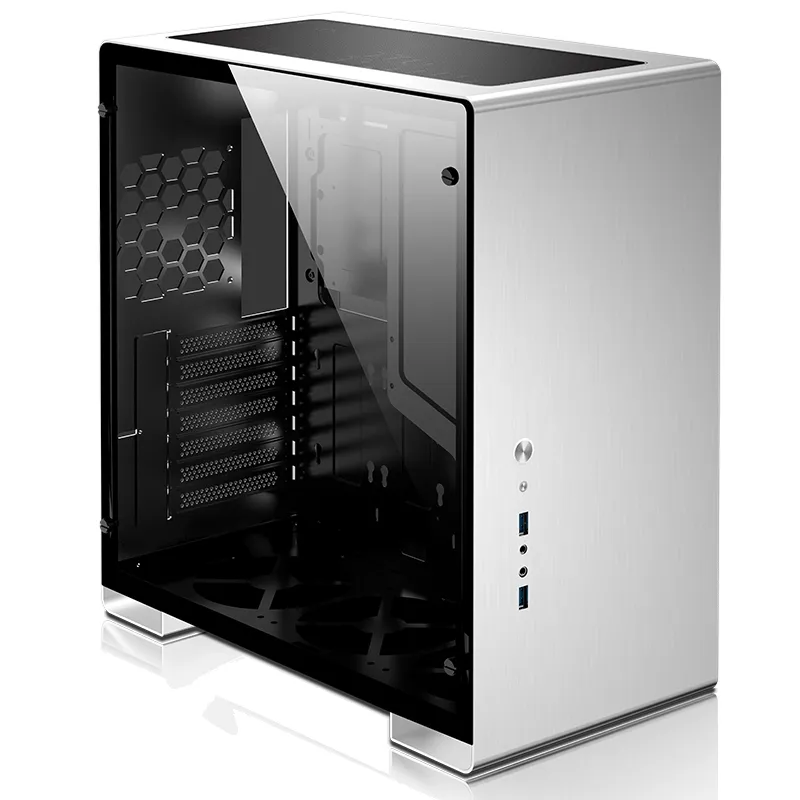 Jonsbo U5, Tempered Glass - midi case, silver