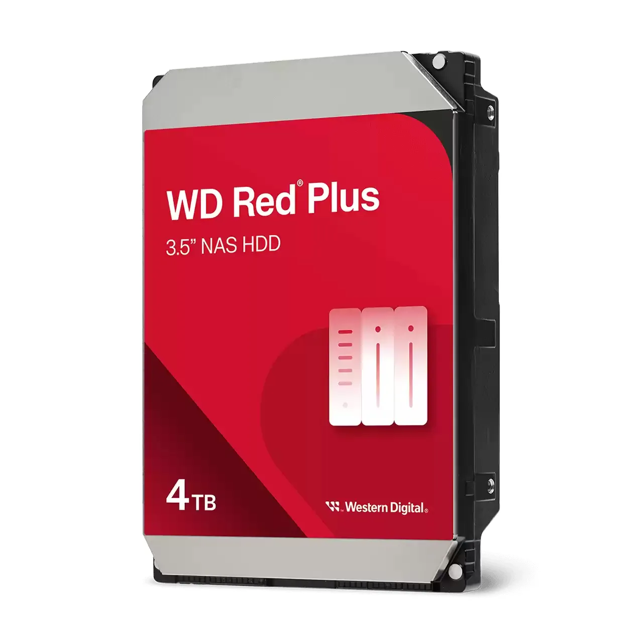 WD Red Plus 3.5" 4TB, 5400 RPM, 128MB, SATA III Hard Drive for NAS
