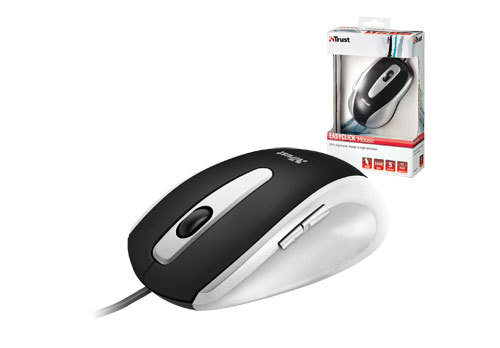 Trust Easyclick - mouse, Black,White