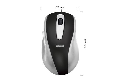 Trust Easyclick - mouse, Black,White