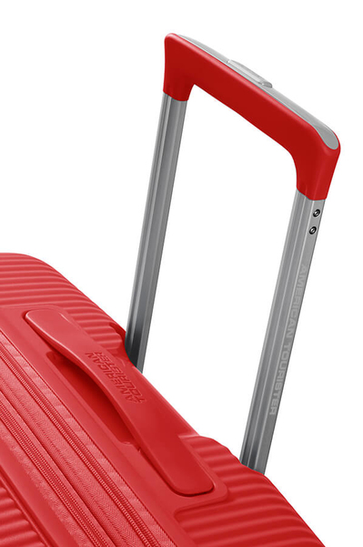 American Tourister Soundbox Sp 55cm Exp. - cabin bag, coral red