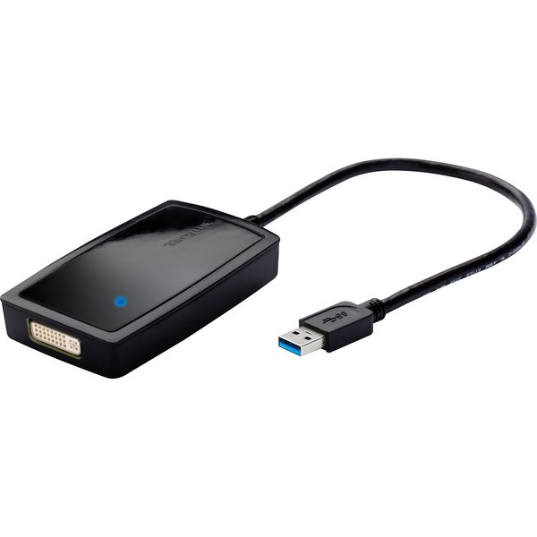 Targus USB 3.0 SuperSpeed Multi Monitor Adapter - Ulkoinen videoadapteri - USB 3.0 - DVI - musta