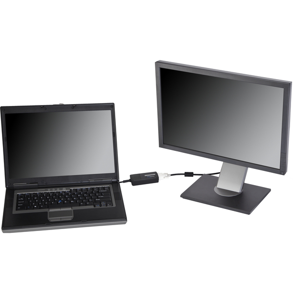 Targus USB 3.0 SuperSpeed Multi Monitor Adapter - Ulkoinen videoadapteri - USB 3.0 - DVI - musta