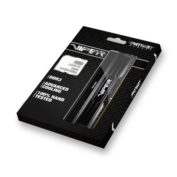 Patriot Viper 3 Black Mamba 8 Gt (2 x 4 Gt) DDR3 1600 MHz, CL9 -muisti