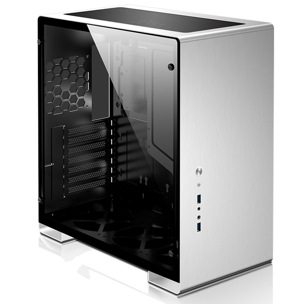 Jonsbo U5, Tempered Glass - midi chassi, silver