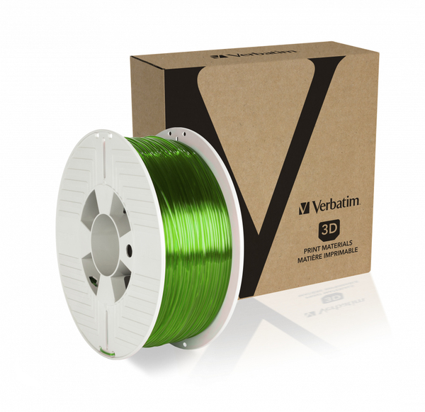 3D Printer Filament PET-G 1.75MM 1KG GREEN TRANSPARENT