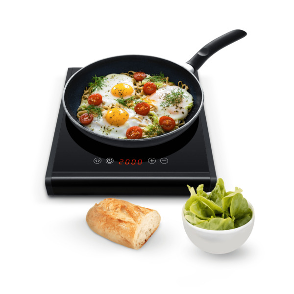 Steba HK 25 Glass-Ceramic Hotplate, 2000 Watt, Black