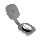 Epico UltraBase Qi2 25W 2in1 Fold Metal Mag+ Wireless Charger EF35 | Silver | Protective  &  Travel Pouch Included