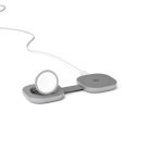 Epico UltraBase Qi2 25W 2in1 Fold Metal Mag+ Wireless Charger EF35 | Silver | Protective  &  Travel Pouch Included