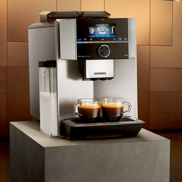 Siemens EQ.9 plus connect s700 - espresso machine, Black, Stainless steel