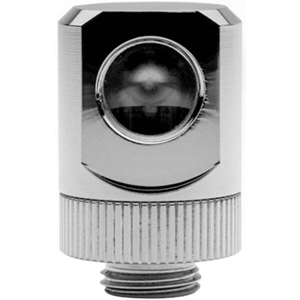 EKWB Quantum Torque Rotary 90&deg;, Adapter Fitting, Nickel Silver