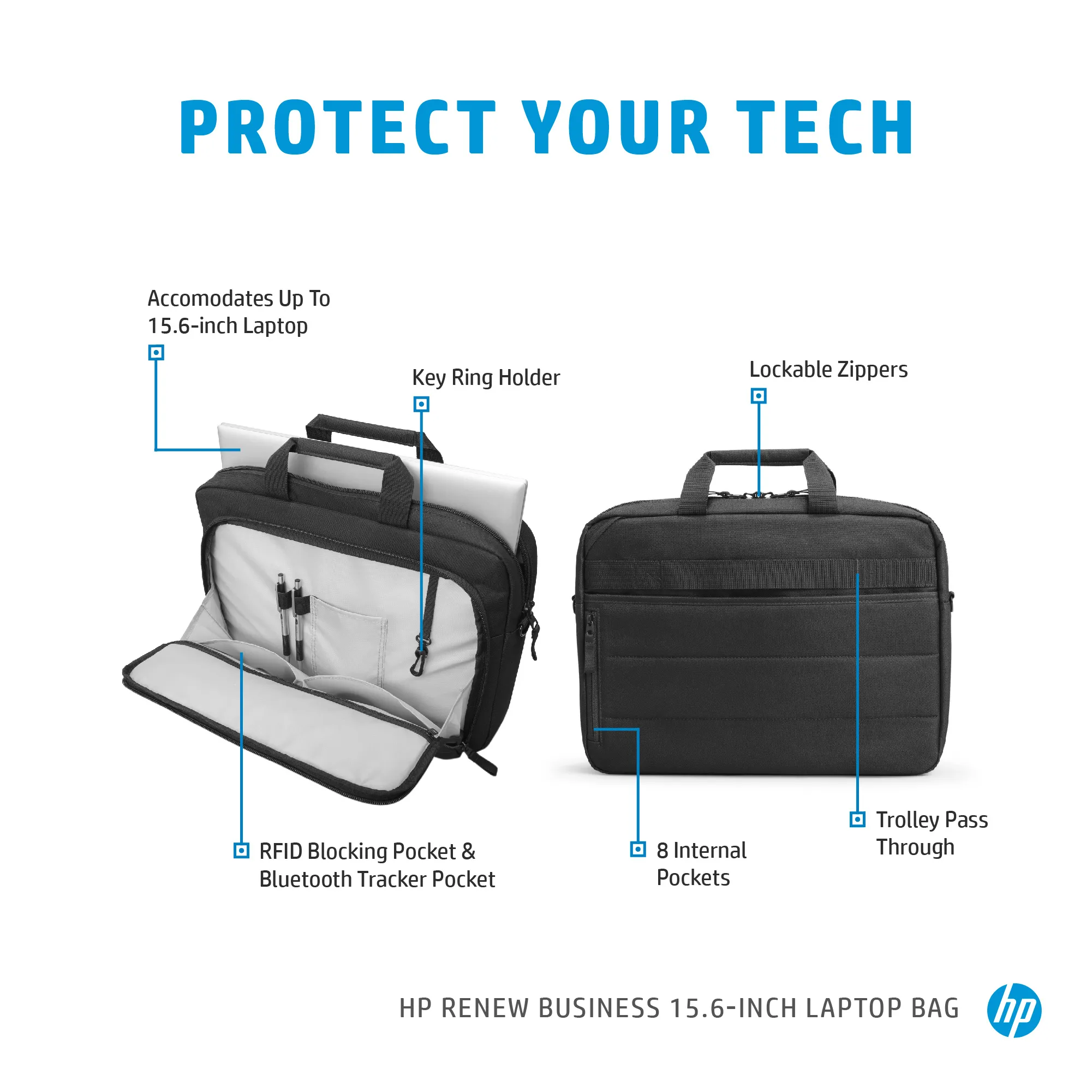 HP Rnw Business 15.6 Laptop Bag