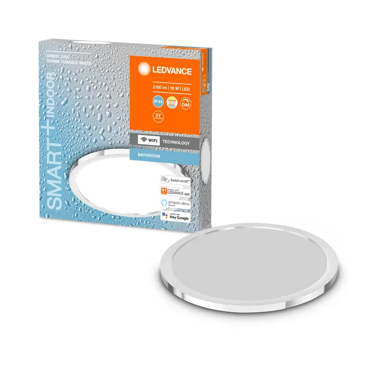 Ledvance SMART+ Orbis Disc 30cm 18W TW Chrome IP44 WiFi - C
