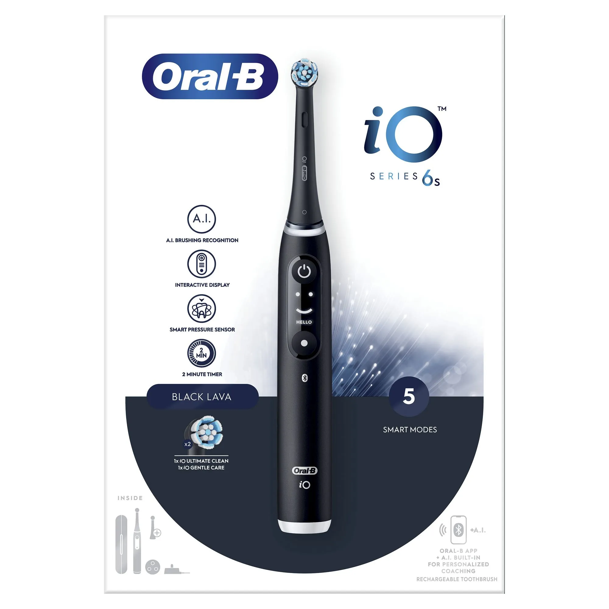 Oral-B iO Series 6s - eltandborste, svart