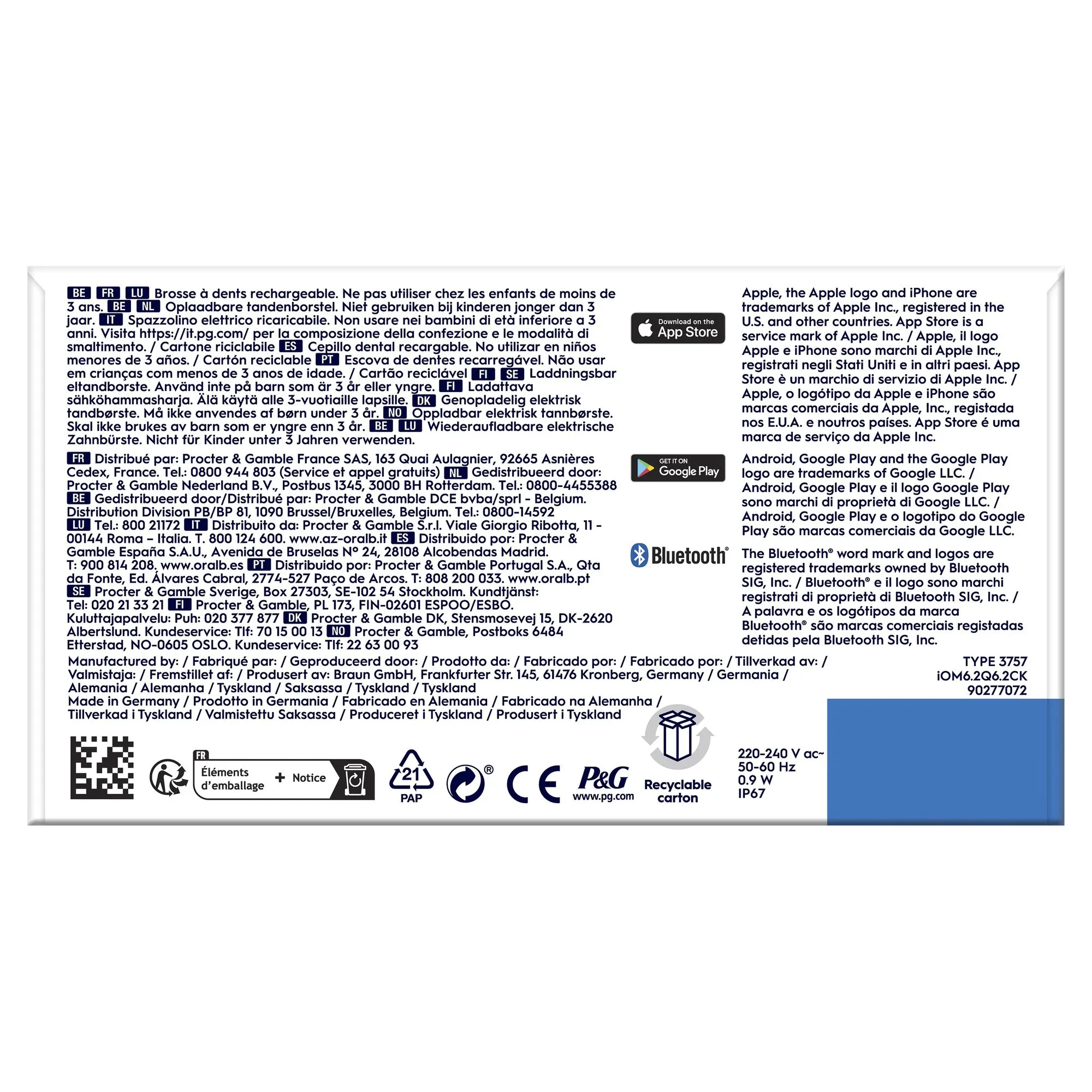 Oral-B iO Series 6s - eltandborste, svart