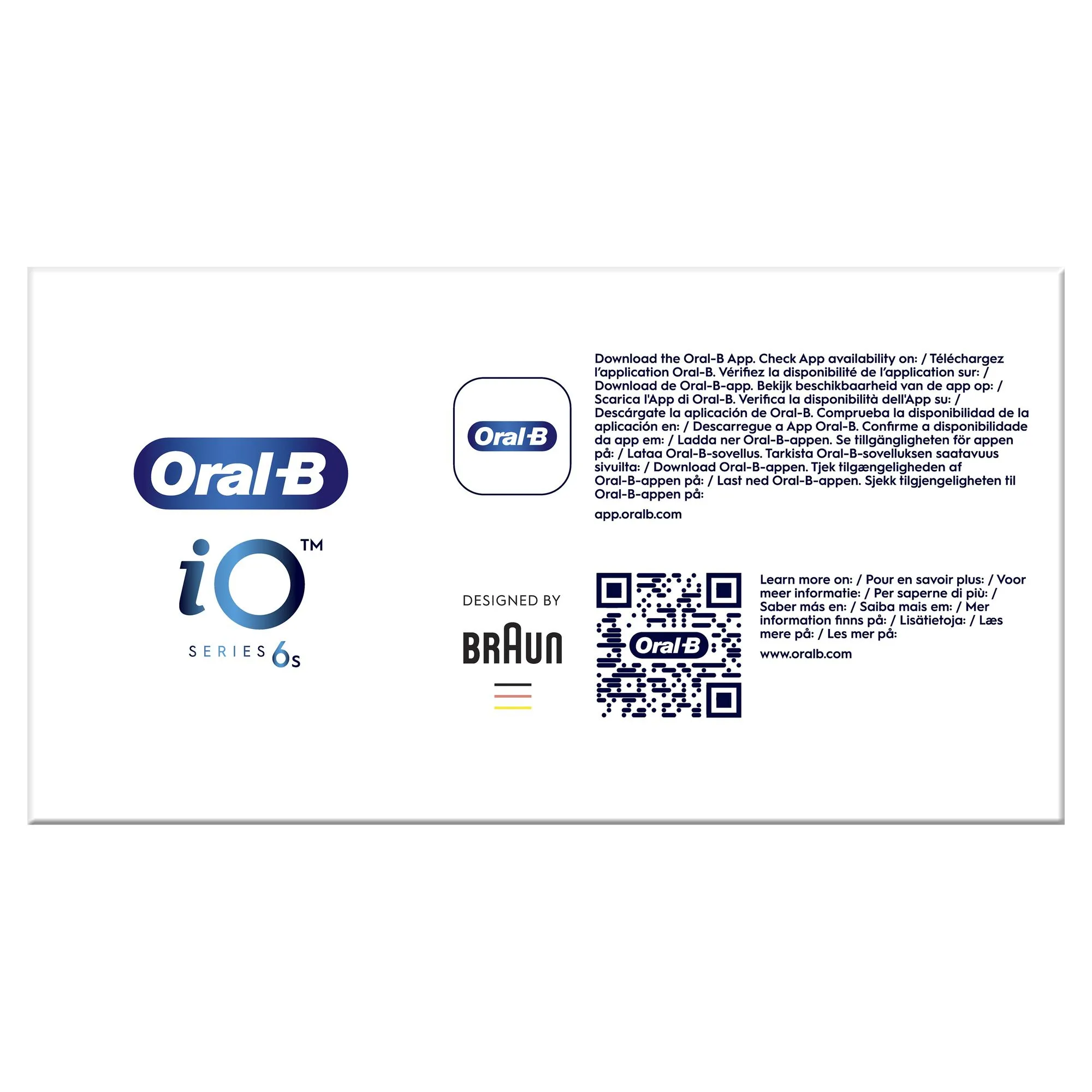 Oral-B iO Series 6s - eltandborste, svart