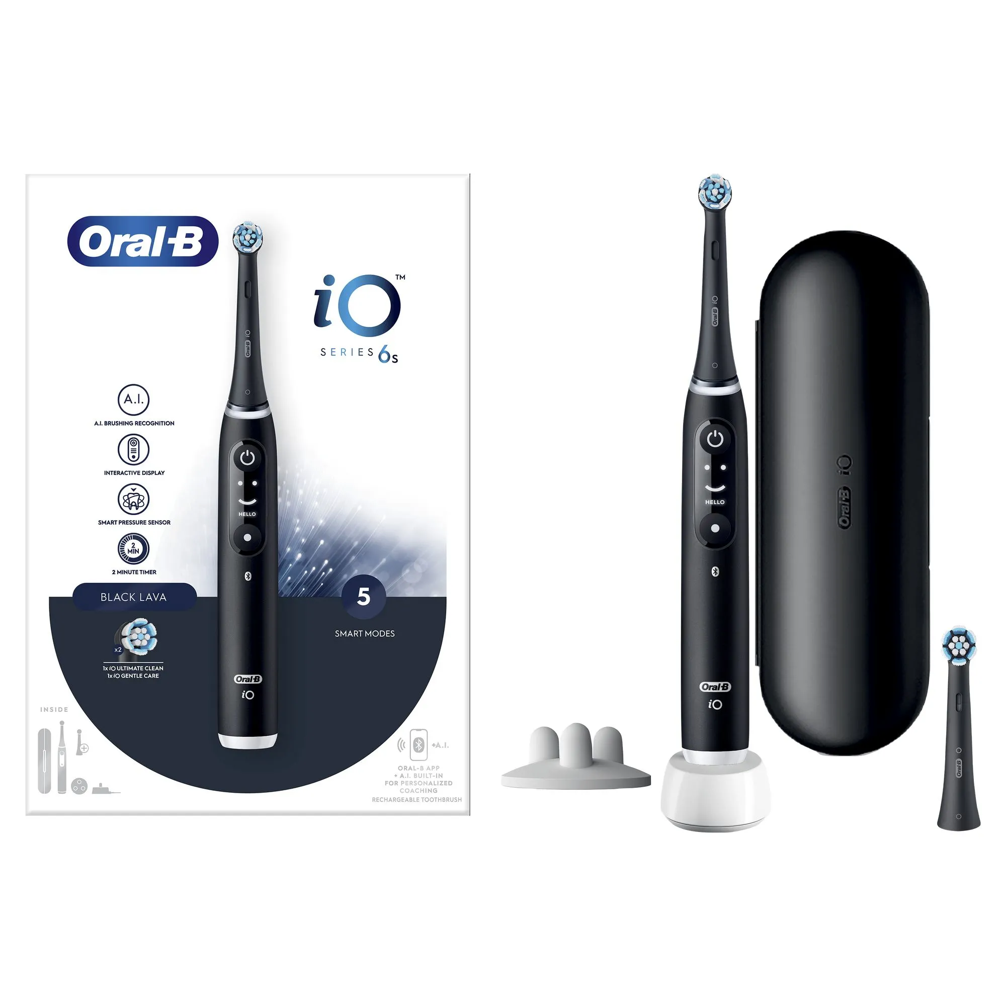 Oral-B iO Series 6s - eltandborste, svart