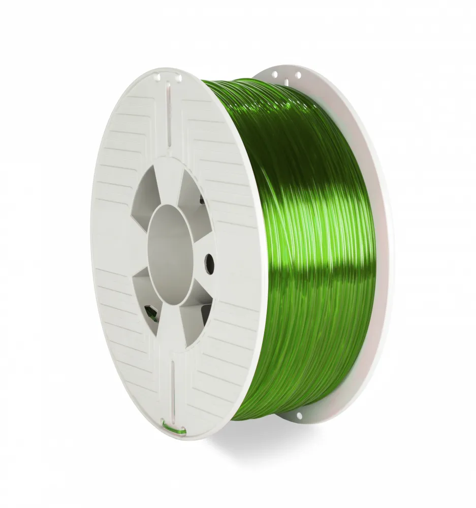3D Printer Filament PET-G 1.75MM 1KG GREEN TRANSPARENT