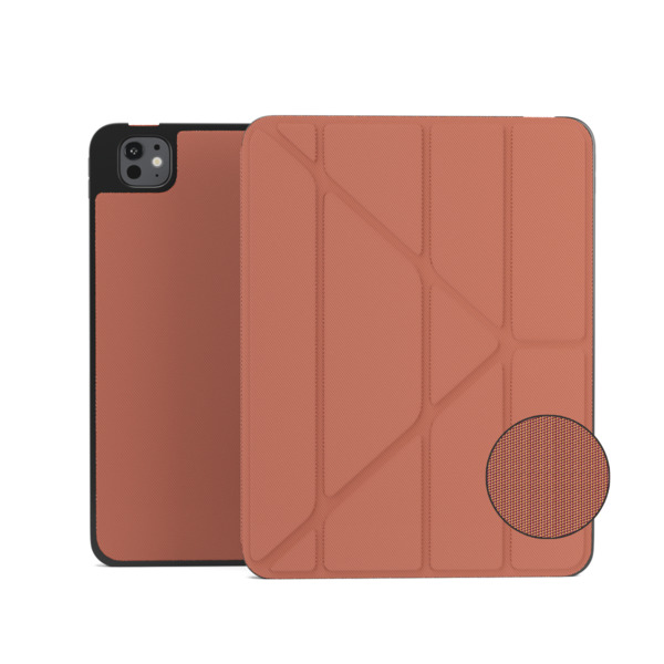 Epico SolidWoven Flip Case | iPad Pro 11" (3.-6. gen)/Air 10,9" (A14-M1)/Air 11" (M2-M4) | Sienna | Integrated Stand  &amp;  Apple Pencil Storage